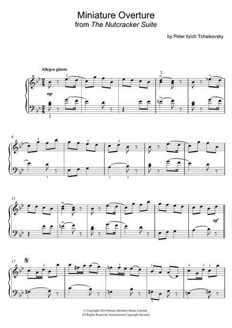 Overture Miniature From The Nutcracker - For Flute Choir